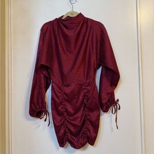Burgundy Cocktail Dress